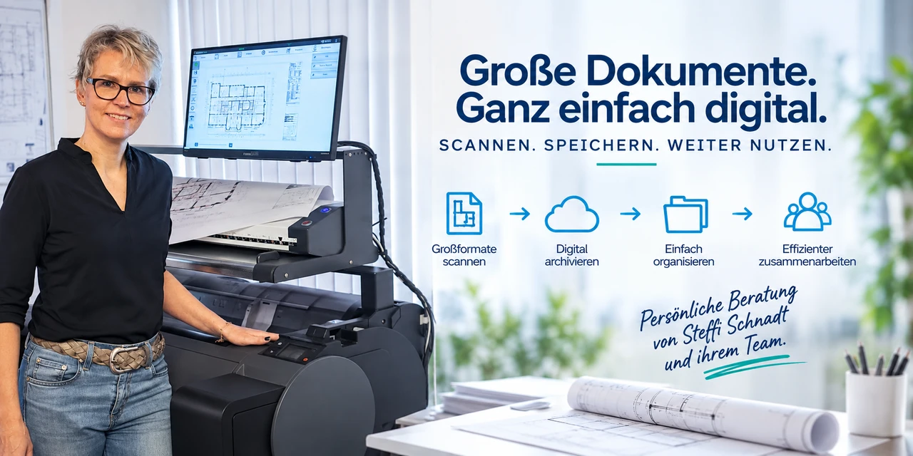 Großformat-Druck und Scan